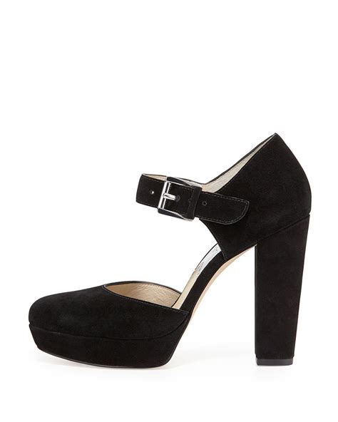 michael kors suede mary jane heels|Michael Kors high heels.